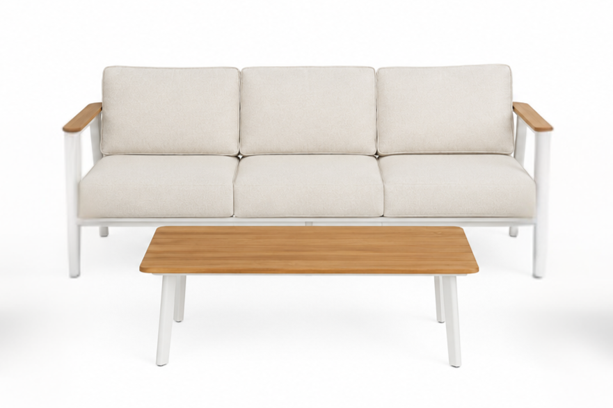 The Ember Lounge Outdoor 3-Seater and Table Set