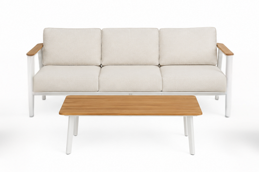 The Ember Lounge Outdoor 3-Seater and Table Set