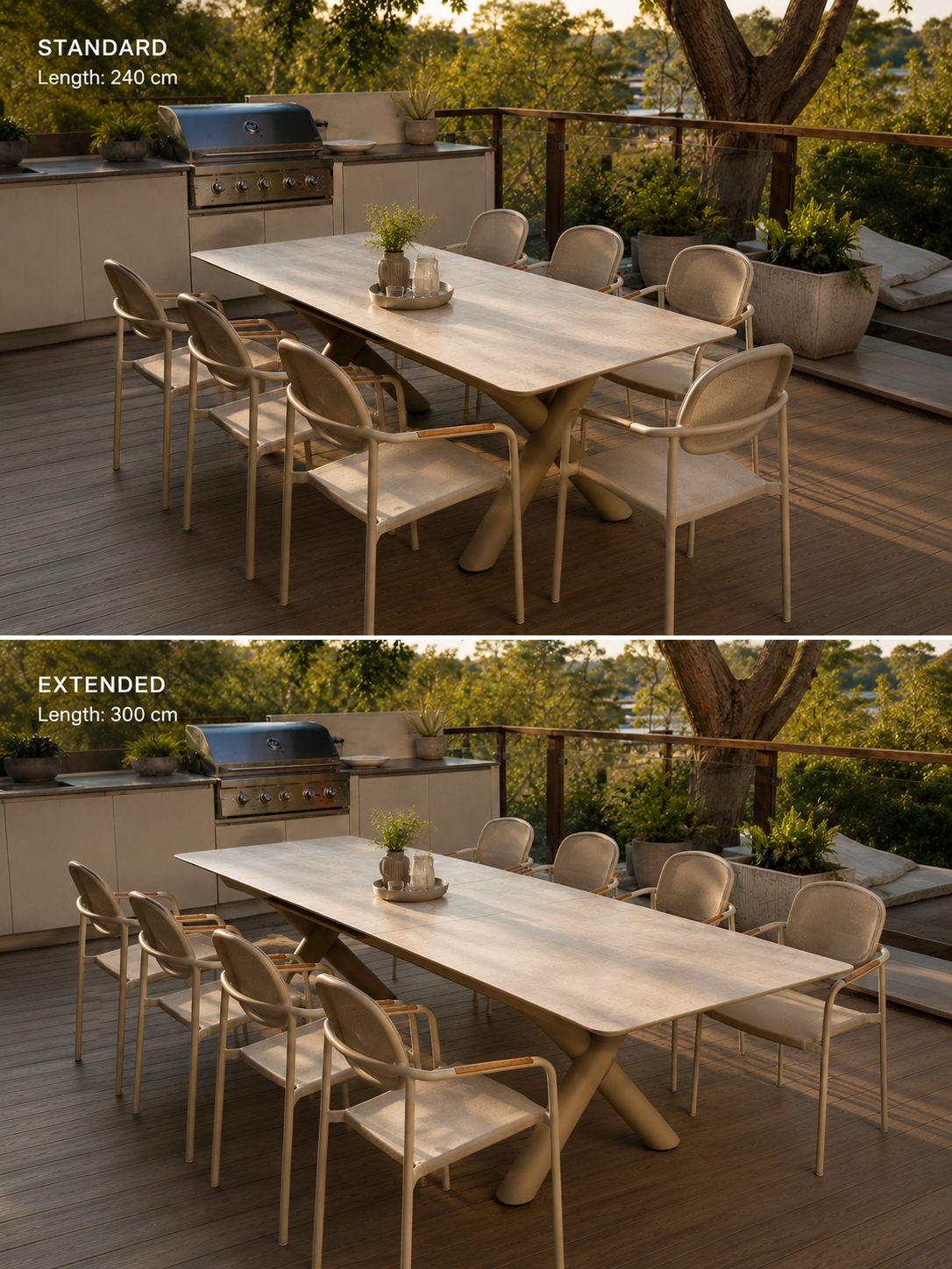 Social Extend Table (8 - 10 seater)