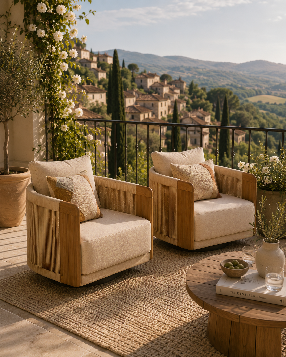 Positano Luxury Swivel Armchairs